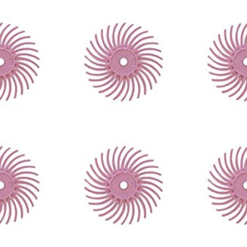 6-Piece Pink Pumice 3M Micron Radial Rotary Disc Set 3/4 Jewelry ...
