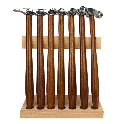 7 Piece Professional Hammer Set w/Wooden Stand for Jewelry Making ...