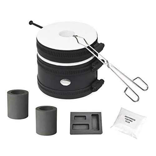 Deluxe Mini Tabletop PRO Kiln Propane Gas Furnace Kit Melts Gold S...