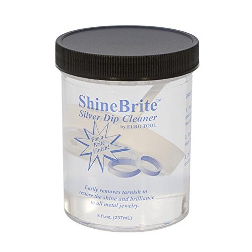 ShineBrite Silver Dip Cleaner - 8 Oz Jewelry Silver Metal Polishin...