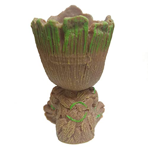 pobpop Treeman Baby Groot Flowerpot Succulent Planter Cute Green P...