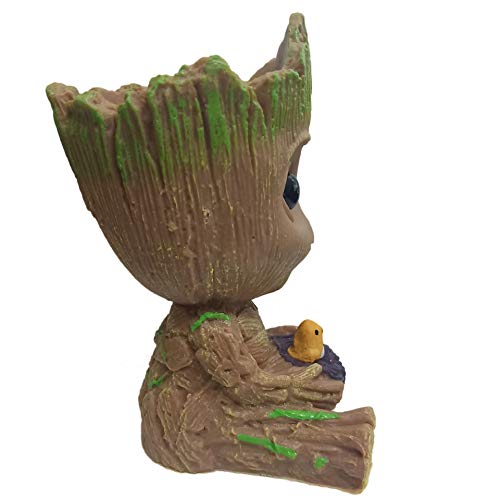 pobpop Treeman Baby Groot Flowerpot Succulent Planter Cute Green P...