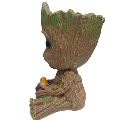 pobpop Treeman Baby Groot Flowerpot Succulent Planter Cute Green P...