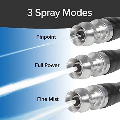 Pocket Hose Silver Bullet 75 ft Turbo Shot Nozzle Multiple Spray P...
