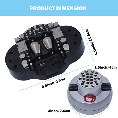 Podoy Jewelers Engraving Tools Block Ball Vise 3 inch with 35Pcs A...