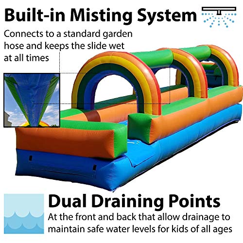 Pogo Bounce House Inflatable Slip and Slide - 25 Foot Long x 6 F...