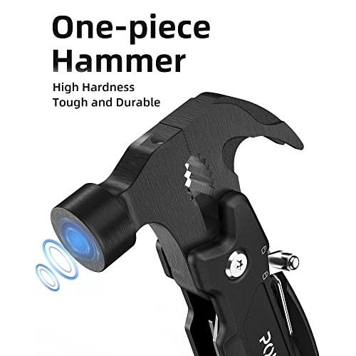 14-in-1 Multitool Hammer, Pohaku Multitool with DIY Stickers, Safe...