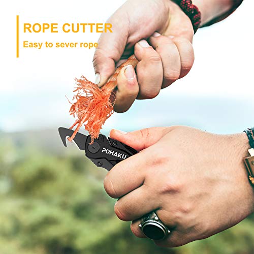 Multitool Knife, POHAKU 13 in 1 Portable Multifunctional Multi too...