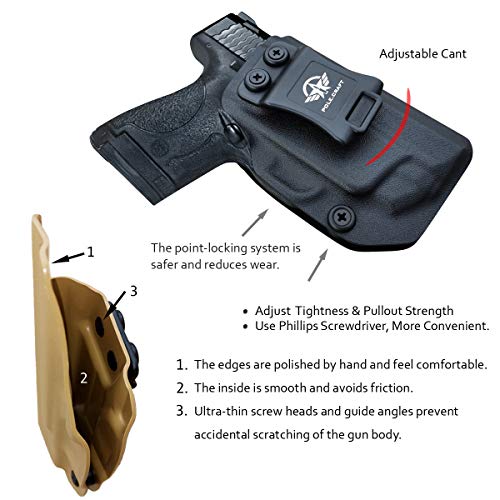 M&P Shield 9mm Holster, IWB Kydex Holster for Smith & Wesson M&P S...