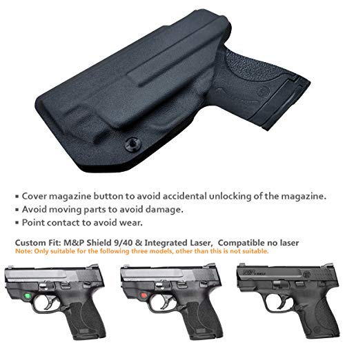 M&P Shield 9mm Holster, IWB Kydex Holster for Smith & Wesson M&P S...