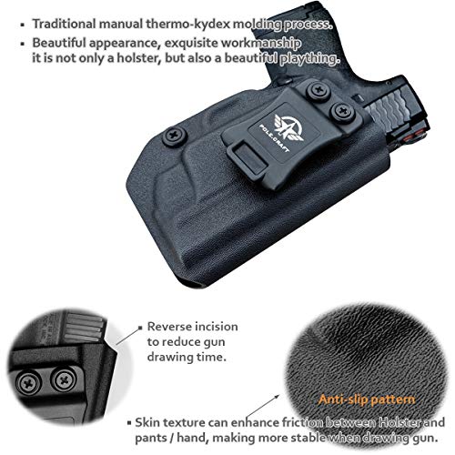 M&P Shield 9mm Holster, IWB Kydex Holster for Smith & Wesson M&P S...