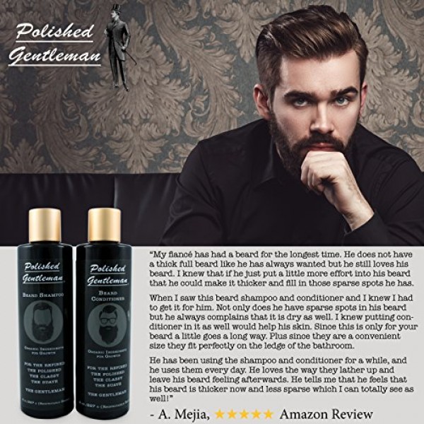 Beard Growth and Thickening Shampoo and Conditioner Set - Beard Ca...