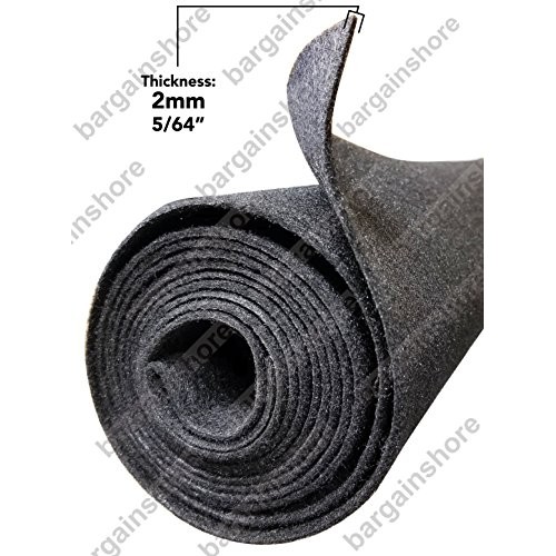 Polymat 20 Ft By 3.75 Ft Wide Charcoal Carpet Trunk Liner Dash Cov...