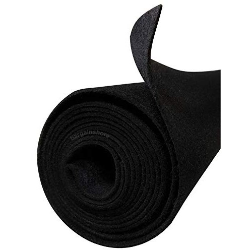 Polymat 3 FEET 4 FEET Black 3X4 Latex Backed Felt Fabric Roll 1 ...