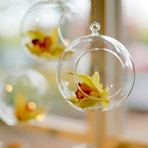 Pomeat Acrylic Hanging Globe, 15 PCS Hanging Candle Holder with 13...