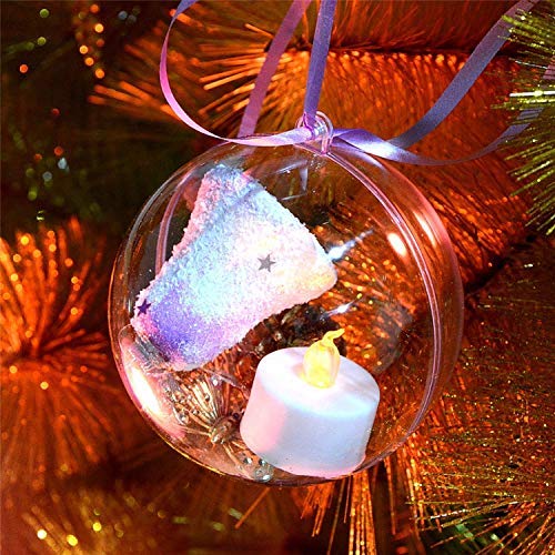 Pomeat Acrylic Hanging Globe, 15 PCS Hanging Candle Holder with 13...