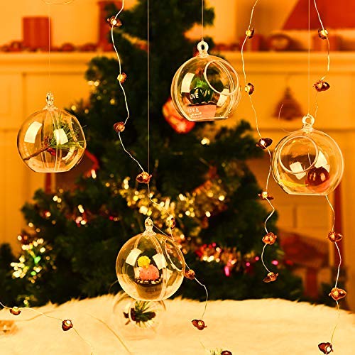 Pomeat Acrylic Hanging Globe, 15 PCS Hanging Candle Holder with 13...