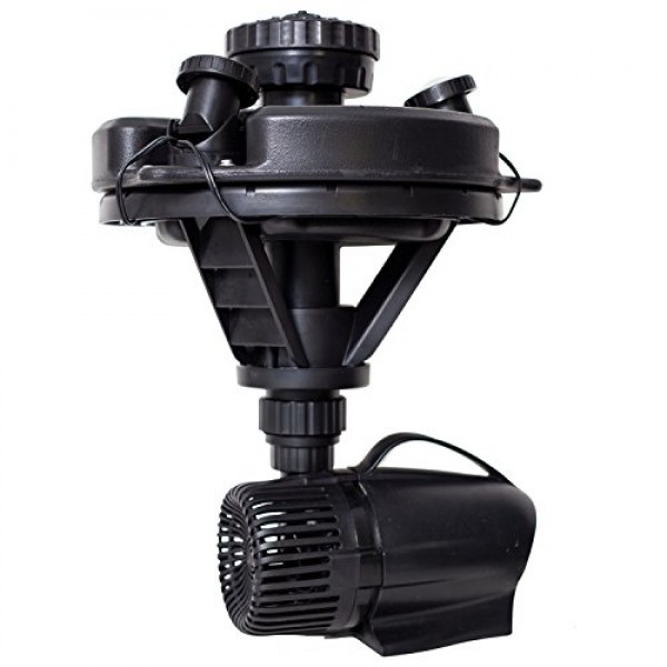 Pond Boss DFTN12003L Floating Fountain With Lights, 50 Foot Power ...