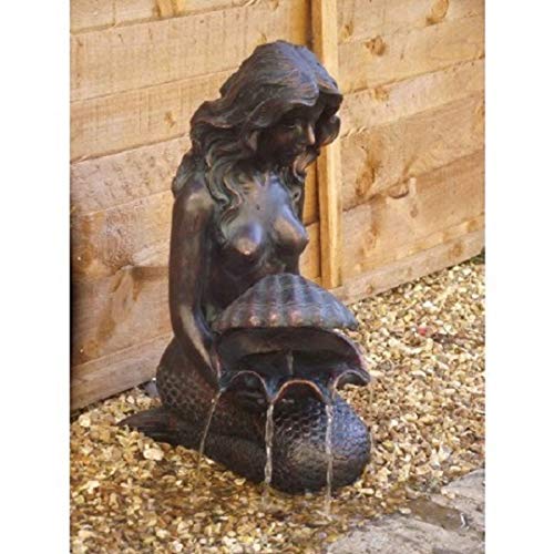 Michelle Mermaid Water Feature, Spitter Fountain Water Garden Pond...