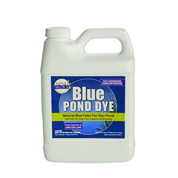 Living Water TruBlu Concentrated Pond Dye, Aqua Blue 1qt - Concentrated Colorant