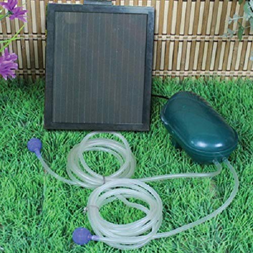 Solar Powered Water Garden Pond Air Pump 52GPH 200LPH Pump w/Bat...