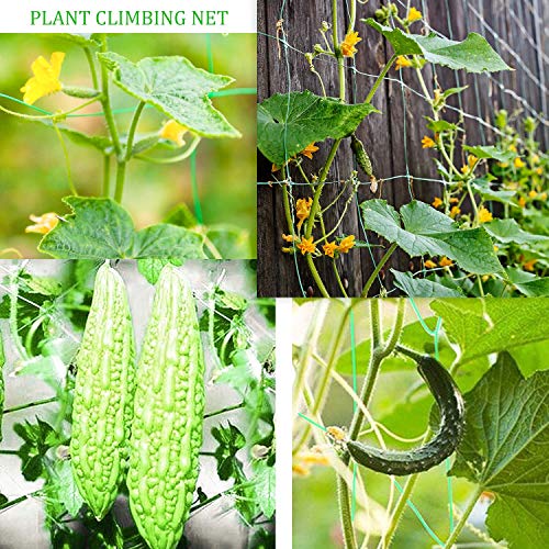 Ponwec Heavy-Duty Garden Plant Trellis Netting Flexible Elastic Pl...