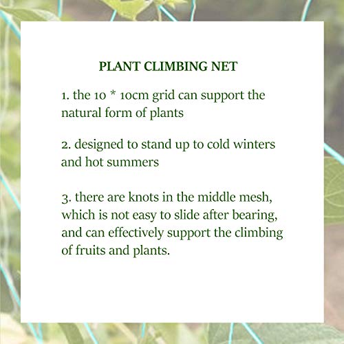 Ponwec Heavy-Duty Garden Plant Trellis Netting Flexible Elastic Pl...
