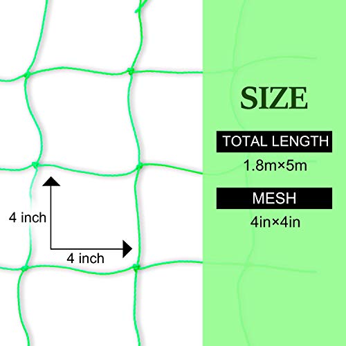 Ponwec Heavy-Duty Garden Plant Trellis Netting Flexible Elastic Pl...