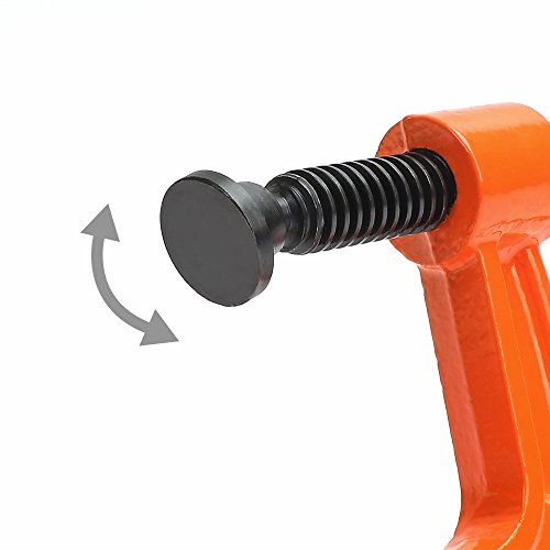 PONY Malleable Iron C-Clamp Set, 3-Piece, 1, 2, 3