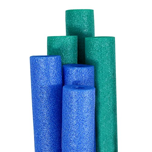 Pool Mate Premium Extra-Large Swimming Pool Noodles, Blue and Teal...