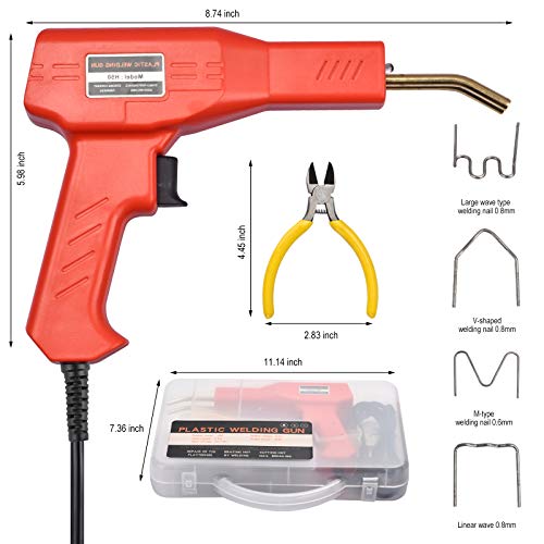 Plastic Welder Kit for Bumper Repair, 50w Hot Stapler Welding ,...