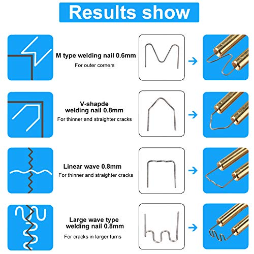 Plastic Welder Kit for Bumper Repair, 50w Hot Stapler Welding ,...