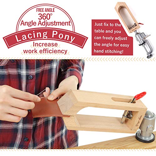Leathercraft Leather Pony Stitching Pony, Table Desktop Pony Horse...