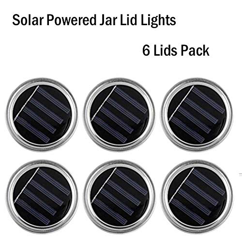 Mason Jar Lids Light Solar Lid Lights Indoor Outdoor Mood Light Fi...