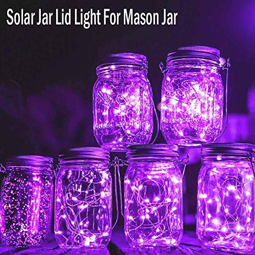 Mason Jar Lids Light Solar Lid Lights Indoor Outdoor Mood Light Fi...