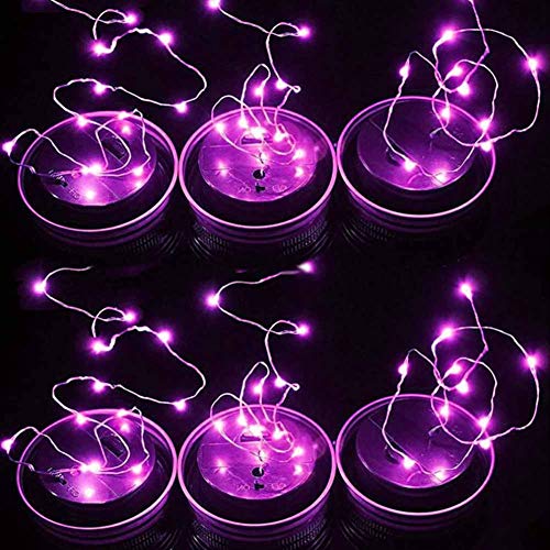 Mason Jar Lids Light Solar Lid Lights Indoor Outdoor Mood Light Fi...