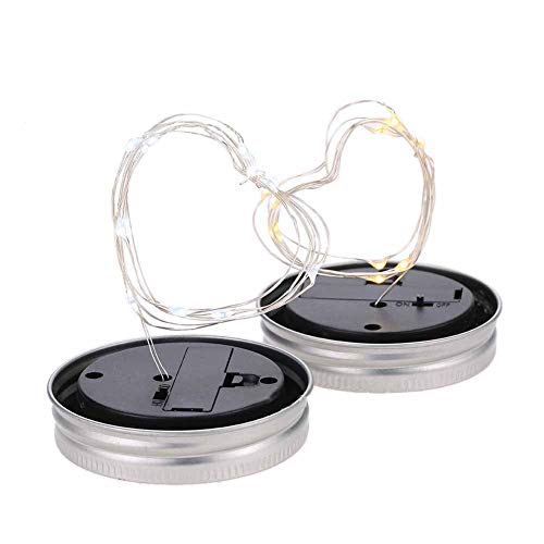 POPPAP Mason Jar Solar Lid String Liths Indoor Outdoor Mood Light ...