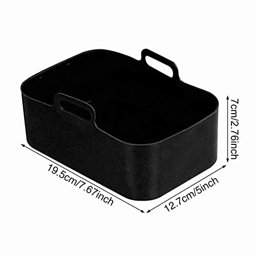 2pcs Air Fryer Silicone Pot for Ninja Foodi Dual DZ201,Reusable Ai...