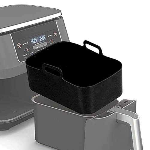2pcs Air Fryer Silicone Pot for Ninja Foodi Dual DZ201,Reusable Ai...