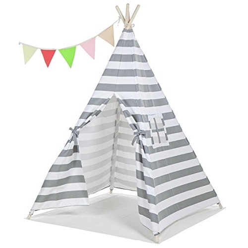 Porpora Indoor Indian Playhouse Toy Teepee Play Tent for Kids Todd...