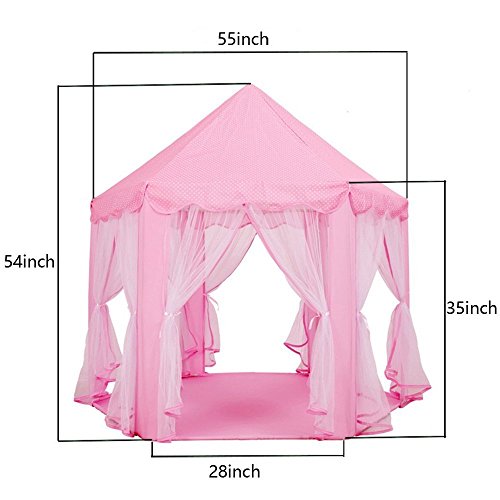 Porpora Kids Indoor/Outdoor Princess Castle Play Tent Fairy Prince...