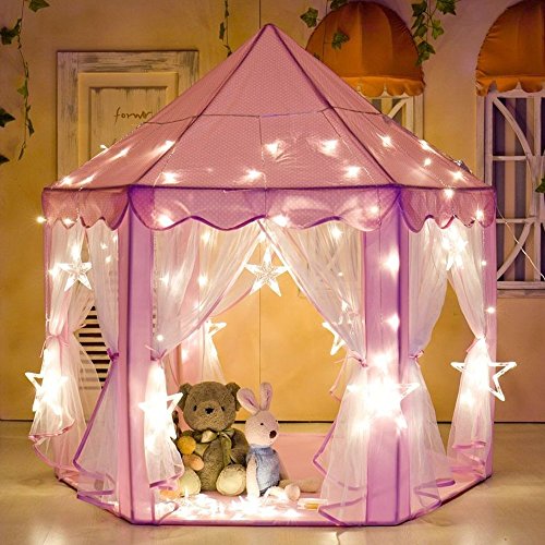 Porpora Kids Indoor/Outdoor Princess Castle Play Tent Fairy Prince...