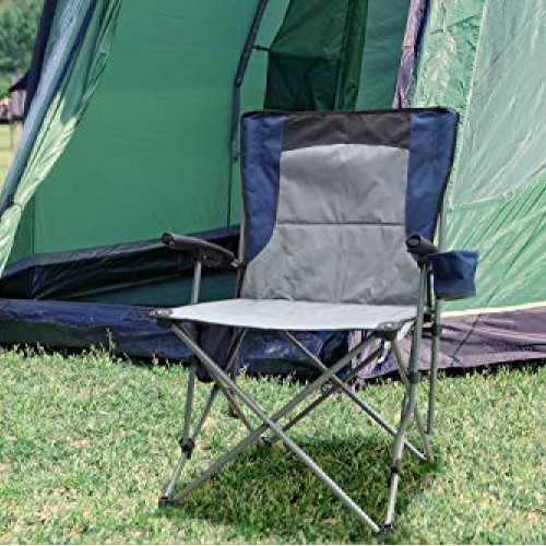 PORTAL Portable Folding Camping Chair with Cup Holder Pocket and H...