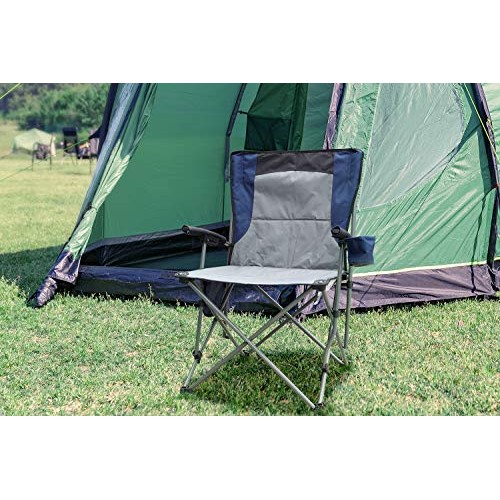 PORTAL Portable Folding Camping Chair with Cup Holder Pocket and H...