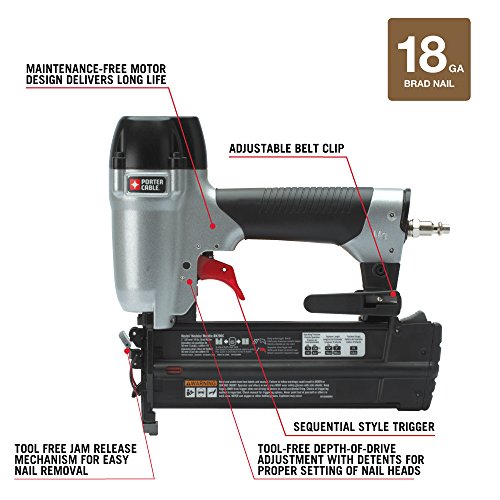 PORTER-CABLE Nail , Pneumatic, 2-Inch, 18GA BN200C