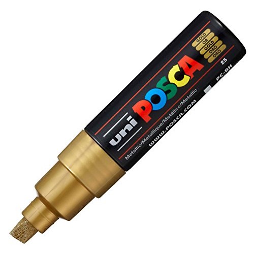 Posca Acrylic Paint Marker, Broad Chisel, Gold