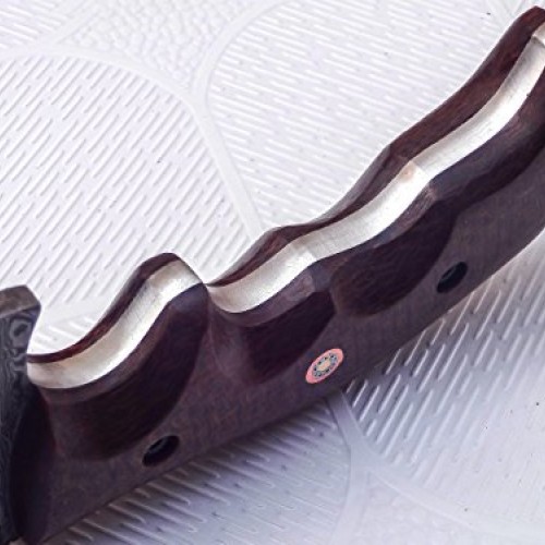 Poshland TR-301, Custom Handmade Damascus Steel Tracker Knife - St...