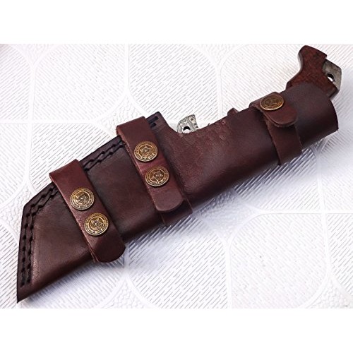 Poshland TR-301, Custom Handmade Damascus Steel Tracker Knife - St...