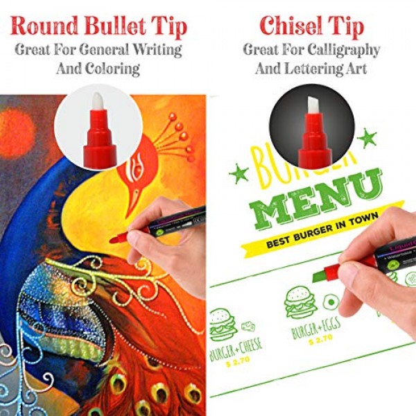 Liquid Chalk Markers 30 Colors By Positive Art: Bright Colors, Pai...