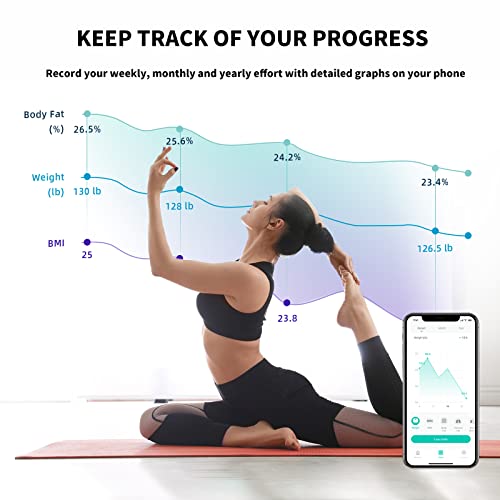 Body Fat Scale, Posture Extra Large Display Digital Bathroom Wirel...